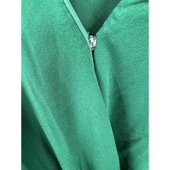 Eloquii Midi Dress Size 26 Castleton Green Knot Front Pleated Skirt Women New - Picture 7 of 7